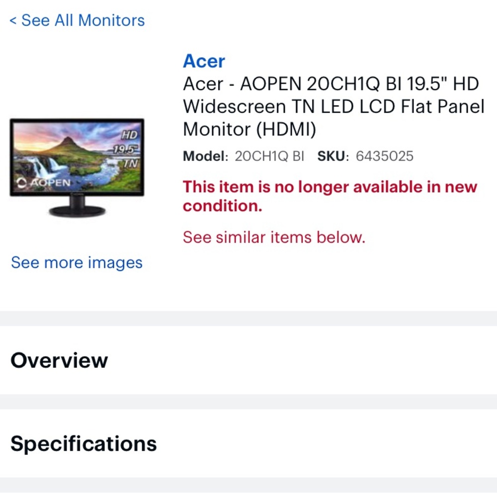 Gaming monitor